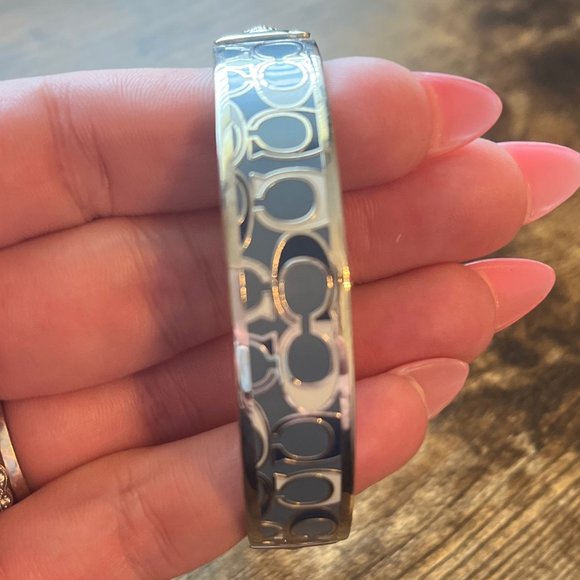 Coach Signature C Light Blue Bangle Bracelet - Picture 3 of 3